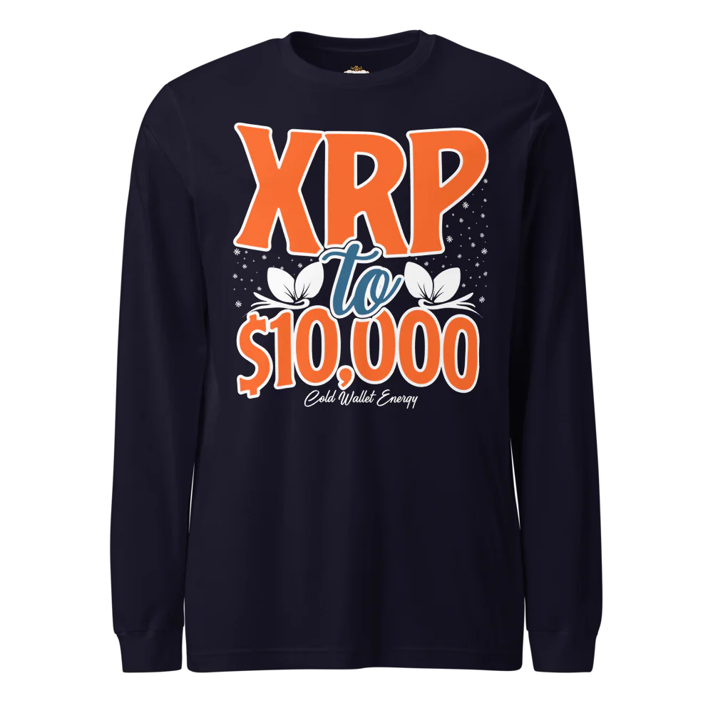LONG SLEEVE TEE - XRP TO $10K COLD WALLET ENERGY