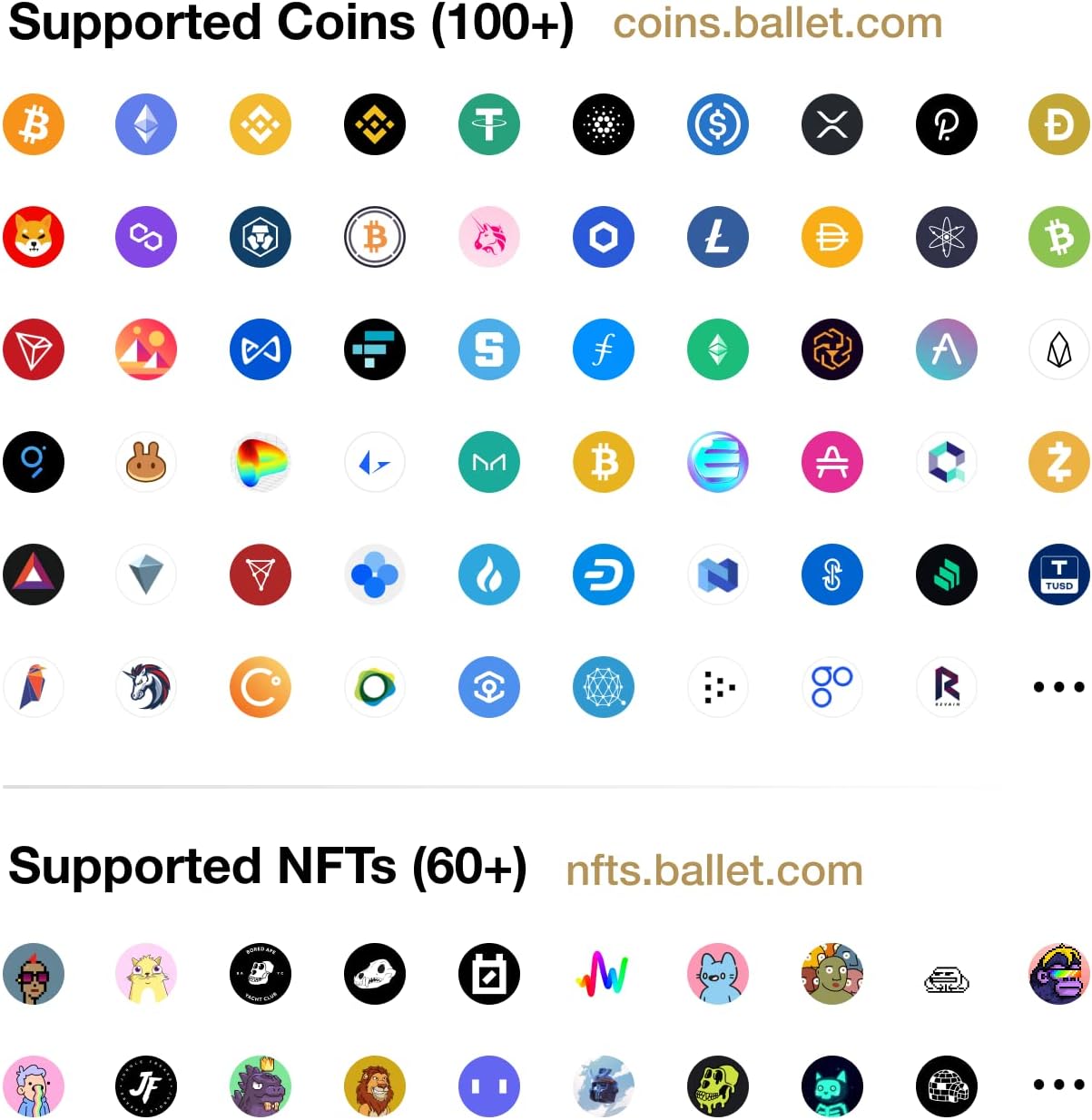 Ballet Real XRP - The Easiest Crypto Cold Storage Card - Cryptocurrency Hardware Wallet with Secure Multicurrency and NFT Support (3-Pack)