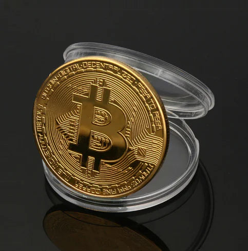 Metal Commemorative Coin - Bitcoin Souvenir Coin