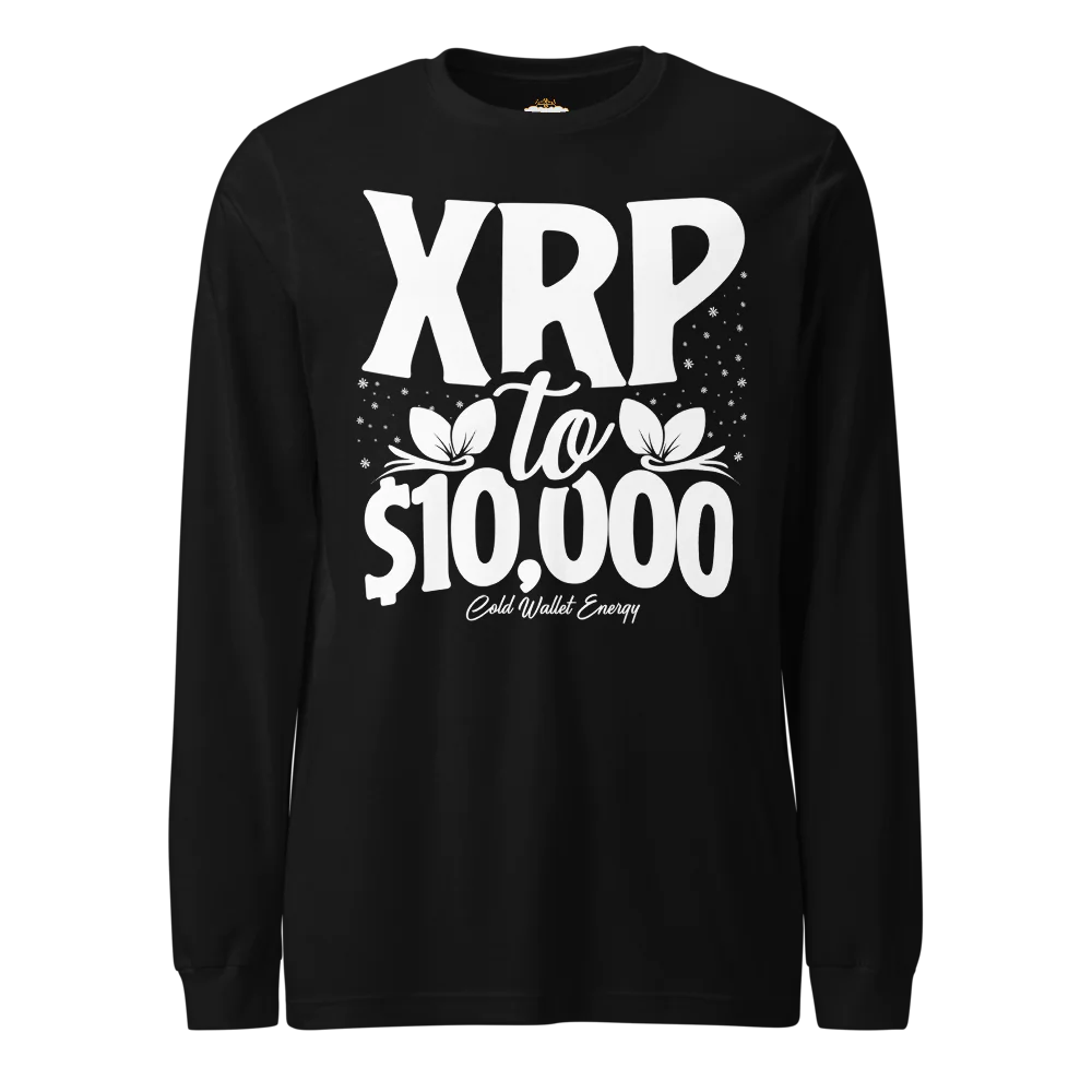 LONG SLEEVE TEE - XRP TO $10K COLD WALLET ENERGY