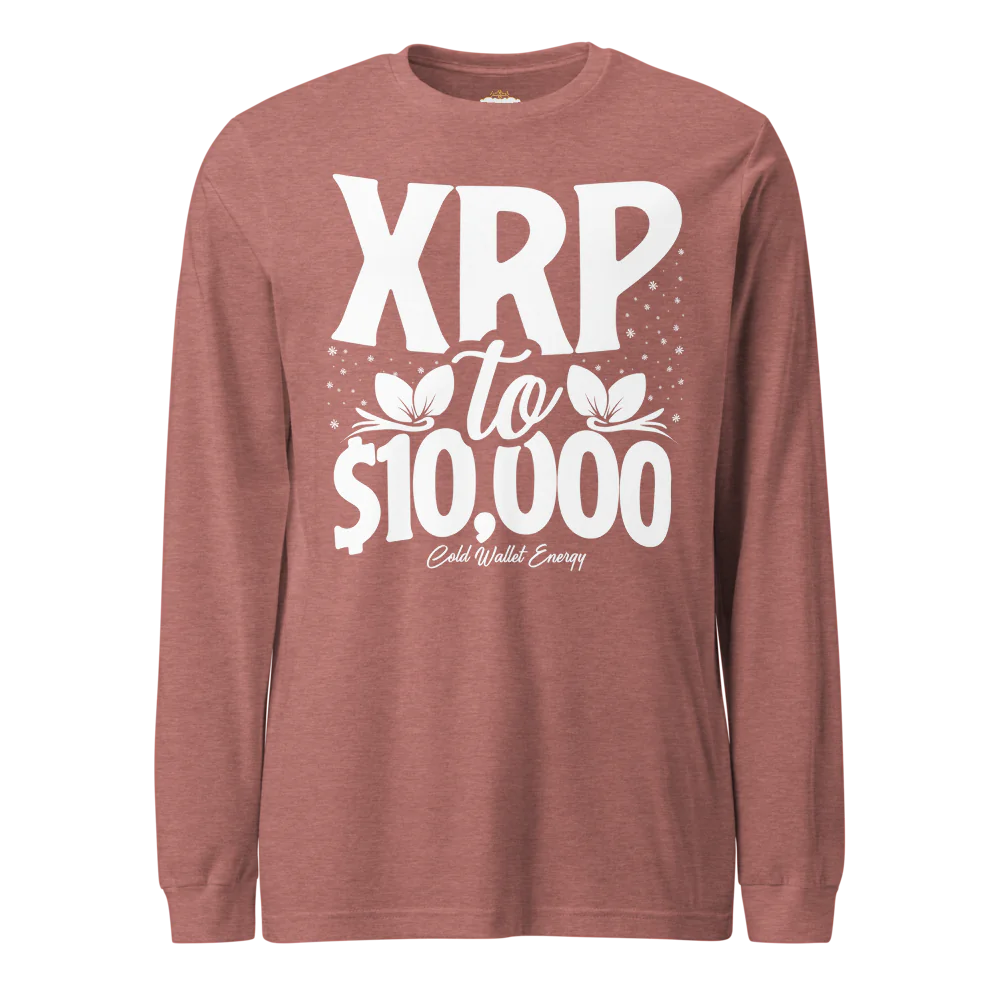 LONG SLEEVE TEE - XRP TO $10K COLD WALLET ENERGY