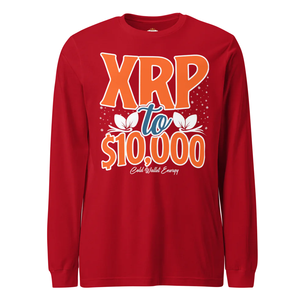 LONG SLEEVE TEE - XRP TO $10K COLD WALLET ENERGY