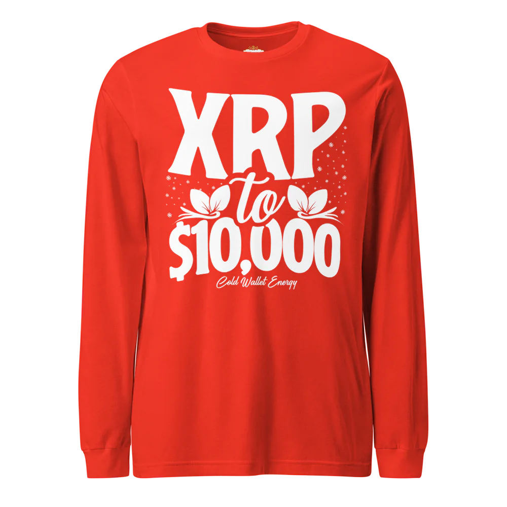 LONG SLEEVE TEE - XRP TO $10K COLD WALLET ENERGY