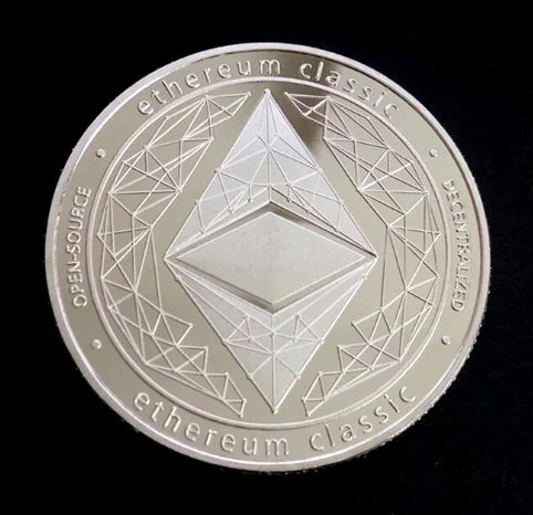 ETHEREUM Coin with Textured Relief Design
