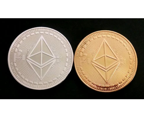 ETHEREUM Coin with Textured Relief Design