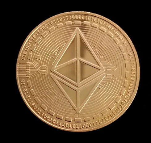 ETHEREUM Coin with Textured Relief Design