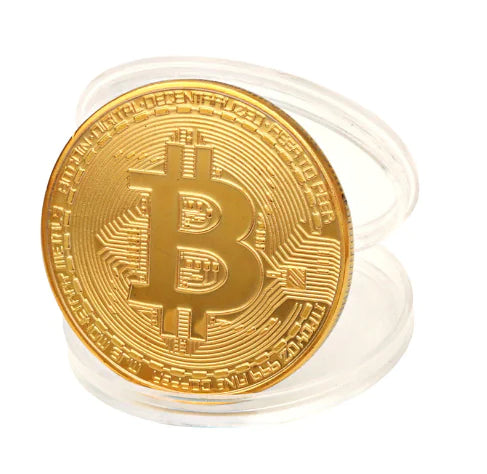 Metal Commemorative Coin - Bitcoin Souvenir Coin
