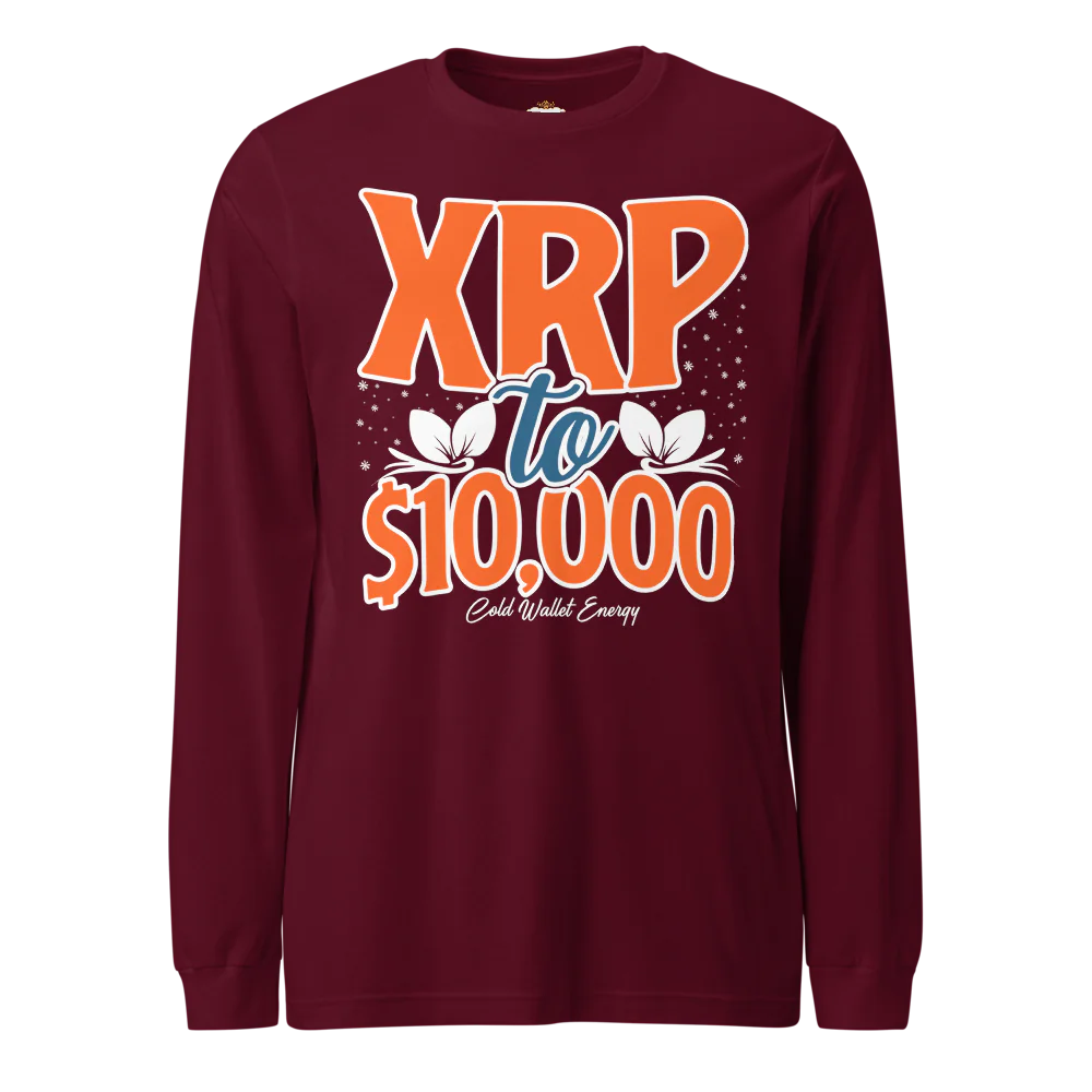 LONG SLEEVE TEE - XRP TO $10K COLD WALLET ENERGY