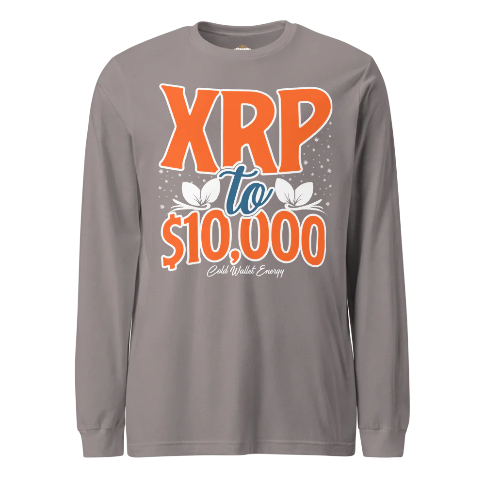LONG SLEEVE TEE - XRP TO $10K COLD WALLET ENERGY