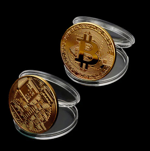 Metal Commemorative Coin - Bitcoin Souvenir Coin