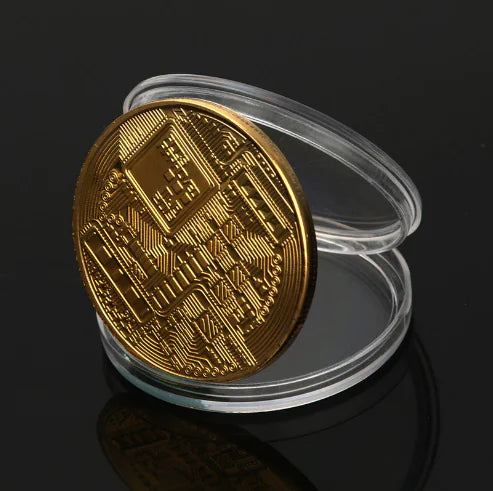 Metal Commemorative Coin - Bitcoin Souvenir Coin
