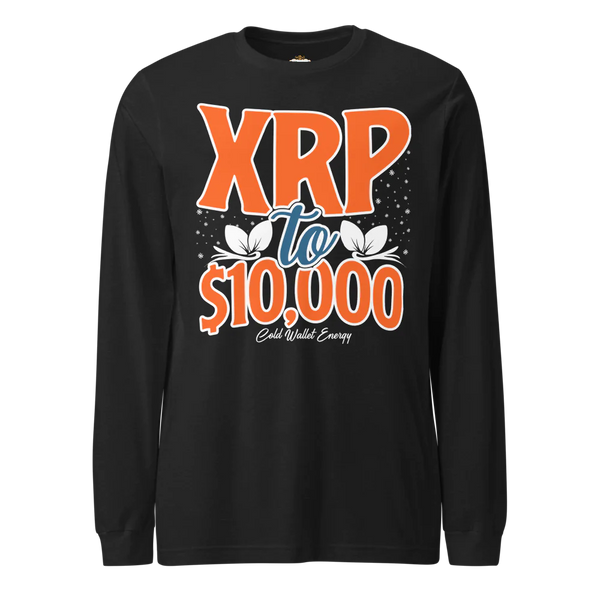 LONG SLEEVE TEE - XRP TO $10K COLD WALLET ENERGY