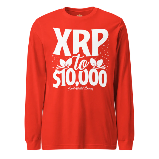 LONG SLEEVE TEE - XRP TO $10K COLD WALLET ENERGY