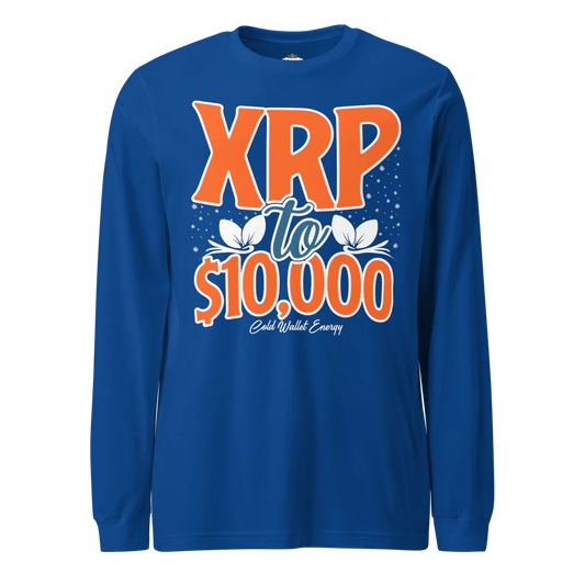 LONG SLEEVE TEE - XRP TO $10K COLD WALLET ENERGY
