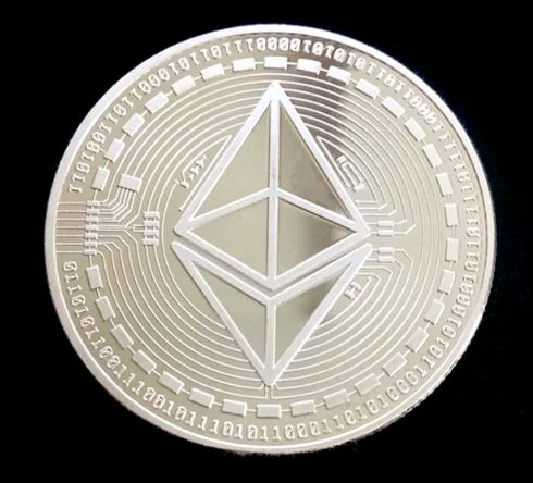 ETHEREUM Coin with Textured Relief Design