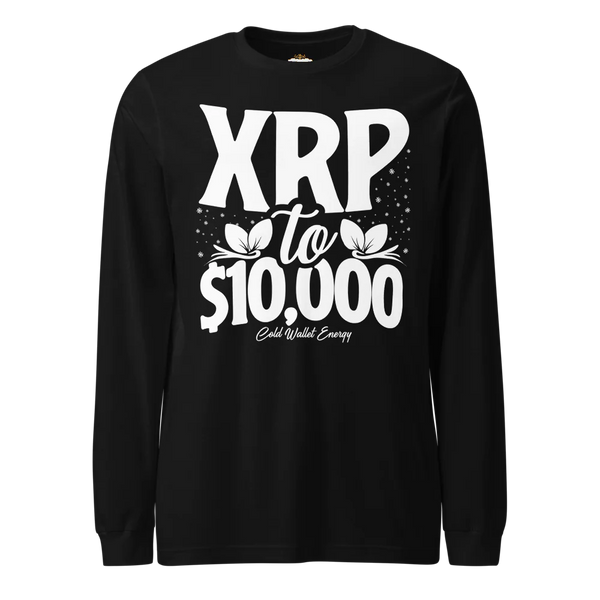 LONG SLEEVE TEE - XRP TO $10K COLD WALLET ENERGY