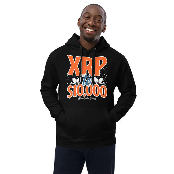 XRP TO $10,000 COLD WALLET ENERGY - PREMIUM ECO HOODIE