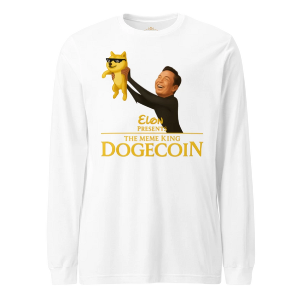 DOGECOIN DROP - THE MEME KING - LONG SLEEVE TEE
