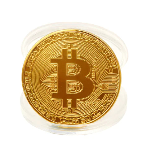 Metal Commemorative Coin - Bitcoin Souvenir Coin
