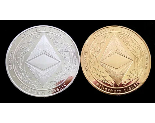 ETHEREUM Coin with Textured Relief Design
